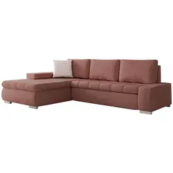 Mirjan24 Ecksofa Rosa, 5-Sitzer L-Form in pink von Mirjan24