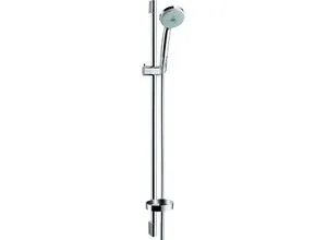 hansgrohe Croma 100 Duschset 0,90m - Handbrausen mit 3 Strahlarten für individuellen Duschgenuss: Regen-, Mono- und Massagestrahl. Inklusive 0,90m Brausestange und QuickClean für einfache Reinigung.