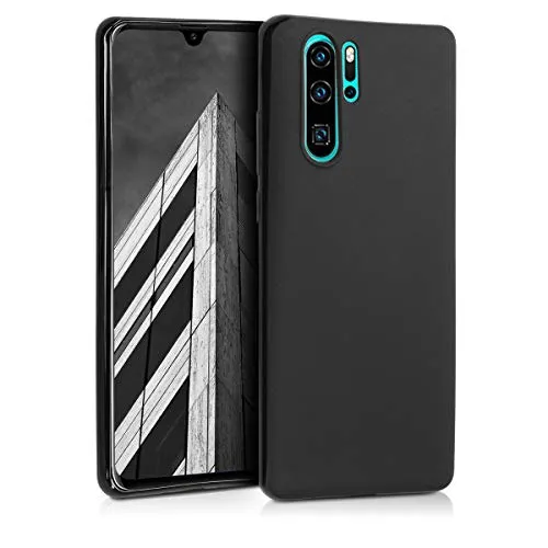 kwmobile Handyhülle für Huawei P30 Pro Hülle - TPU Case - Kabelloses Laden - Schutzhülle Cover in Schwarz matt
