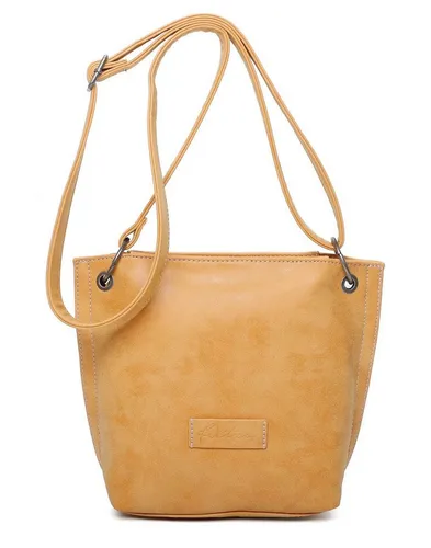 Fritzi aus Preußen Umhängetasche Vintag - Umhängetasche mit stilvollem Design in Honey Mustard, ideal für Alltag und Stadtbummel. Geräumiges Hauptfach mit Zipper und verstellbarem Schulterriemen für höchsten Komfort.