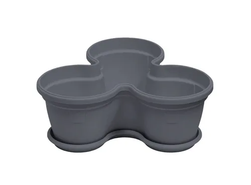 Engelland Blumenständer Säulentopf, Hochbeet, Kräuterbeet (Vorteils-Set, 1 St., 11 Liter Fassungsvermögen je Ebene), fallsicher, UV-beständig, stapelbar, platzsparend, robuster Kunststoff