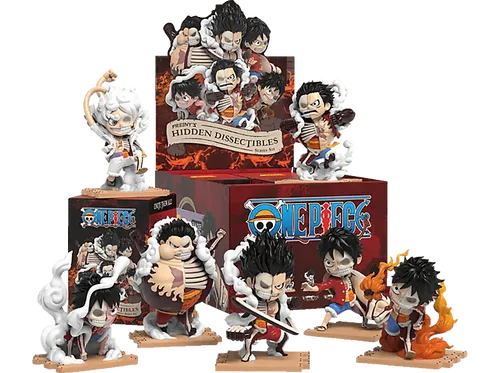 MIGHTY JAXX Freenys Hidden Dissectibles One Piece Series 6 Luffy’s Gears Edition Actionfigur Mehrfarbig
