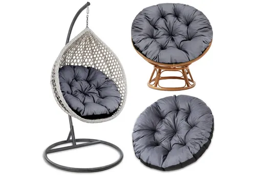 Amazinggirl Sitzkissen für Papasansessel 100 cm - Komfortables Outdoor-Kissen - Stuhlkissen aus 100% Polyester, wetterfest und ideal für entspannte Stunden im Garten oder auf der Terrasse.