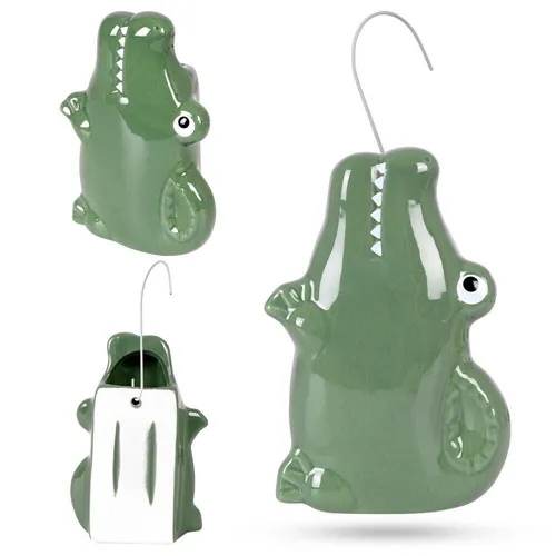 Luftbefeuchter Diffusor Krokodil aus Keramik für Kinder - Süßer Krokodil-Luftbefeuchter aus hochwertiger Keramik, ideal zur Verbesserung des Raumklimas. Kompakt und pflegeleicht, perfekt für Kinderzimmer.