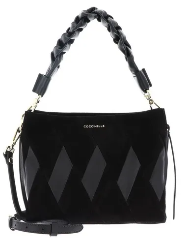 Coccinelle Boheme Schultertasche Leder 23 cm schwarz - Handtaschen aus hochwertigem Leder, mit praktischen Reißverschlussfächern und Magnetverschluss für einfachen Zugang – ideal für stilbewusste Damen.