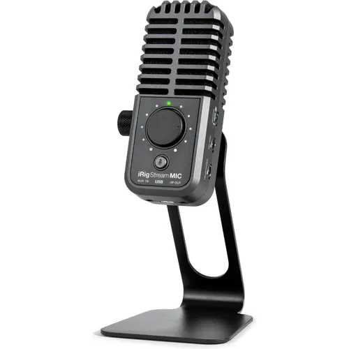 IK Multimedia iRig Stream Mic - Kompaktes USB-C Kondensatormikrofon für Streaming und Podcasting - Mikrofone: Ultrakompaktes Kondensatormikrofon mit professioneller 0,5