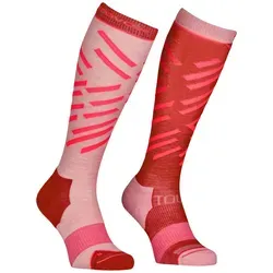 Ortovox Ski Tour Long Damen Skisocken - Pink/Rosa (Größe 35-38) - Sportsocken für Damen, mit optimaler Wärmeisolierung und hervorragendem Feuchtigkeitstransport für maximalen Komfort beim Skifahren.