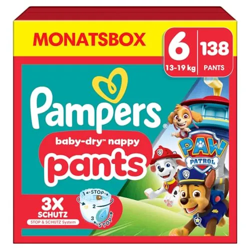 Pampers Baby-Dry Pants Paw Patrol, Gr. 6 Extra Large von Pampers