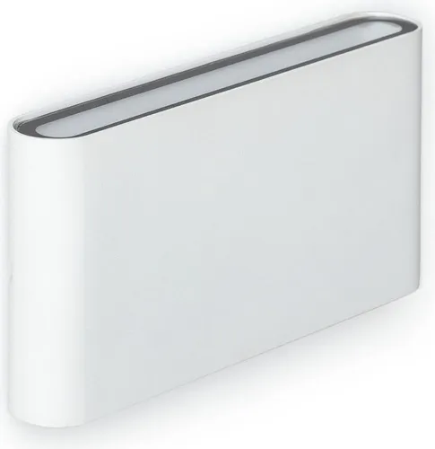 LED-Wandleuchte Aussen 12W Aluminium Rechteckig Doppelseitige Beleuchtung Luming Weiß 2700K Warmweiß