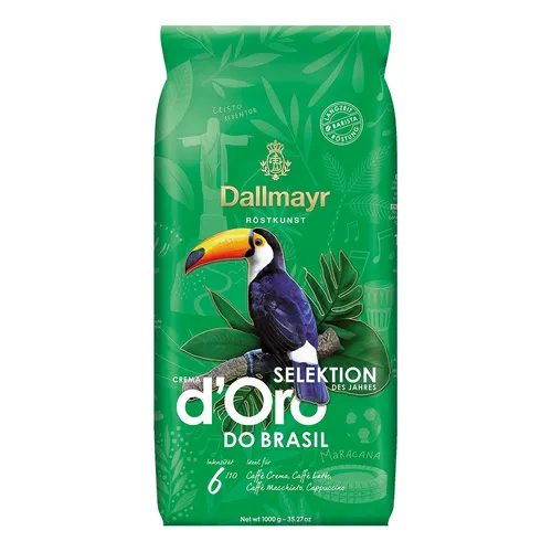 Dallmayr Crema d'Oro Selektion des Jahres Africa Kaffeebohnen - 1 kg Kaffeebohnen aus Deutschland, vegan und ideal für Kaffee und Espresso, mit einem einzigartigen Geschmackserlebnis.
