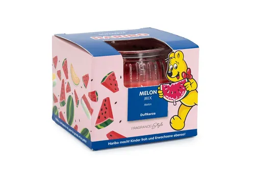 Duftkerze im Geschenkkarton Haribo Melon Mix - 85g