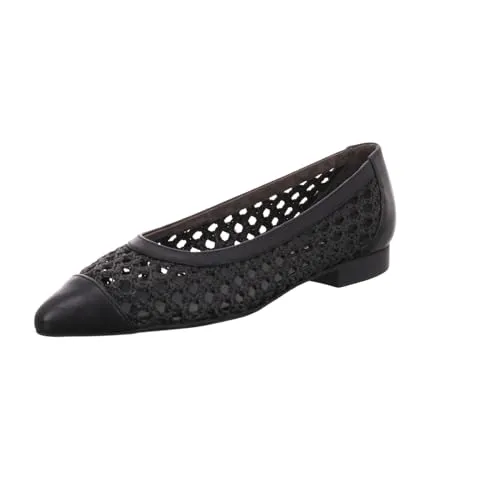 Paul Green Ballerinas Leder/Textil schwarz 39 EU - Hausschuhe mit elegantem Design, aus hochwertigem Leder/Textil gefertigt und ideal für komfortable Trageerlebnisse im Alltag.