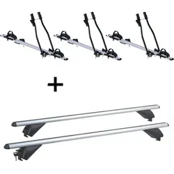 VDP Dachträger für Audi A4 Allroad (B8) 2009-2015 mit 3x Fahrradträger SAGITTAR - Dachgepäckträger für Audi A4 Allroad (B8) 2009-2015, inklusive 3x SAGITTAR Fahrradträger für sicheren und einfachen Fahrradtransport. Maximale Tragfähigkeit von 90 kg, ideal für Abenteuer und Reisen.