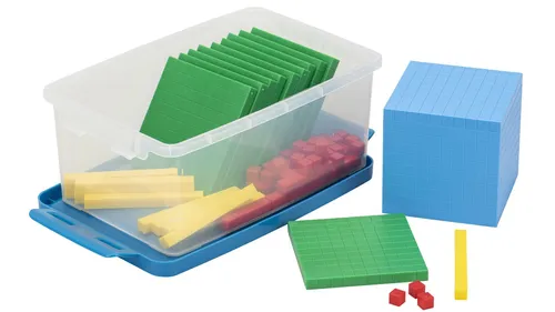 Betzold Lernspielzeug Zehner-Systemsatz - Experimentierkasten für Mathematik, fördert das Verständnis von Zahlen und Mengen, ideal für Kinder ab 7 Jahren.