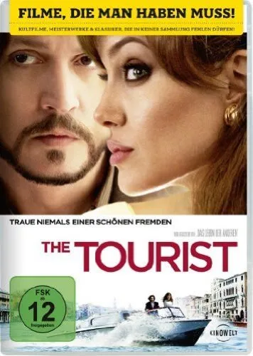 The Tourist - Angelina Jolie und Johnny Depp DVD - DVD-Format des spannenden Films mit Hollywood-Stars, ideal für Filmfans und Sammler, neu und originalverpackt.