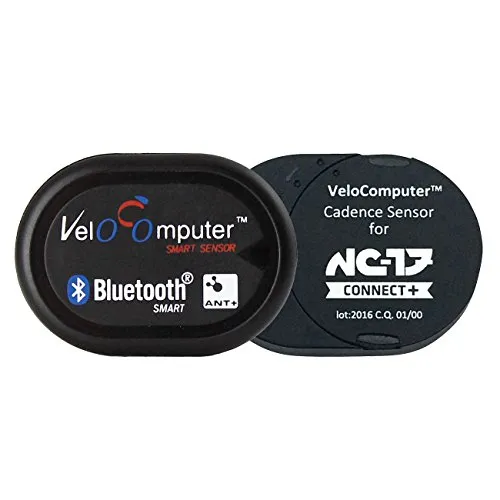 NC-17 Connect Velocomputer VC 5.1 für Geschwindigkeit oder Trittfrequenz, Fahrrad Dualband Sensor für iPhone und Android, Fahrradcomputer mit einfacher Montage