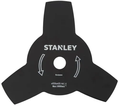 STANLEY Ersatzteil 3 Zahn Messer Buschmesser für Rasentrimmer SPS-1400 255mm