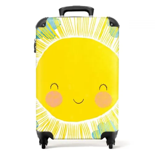 NoBoringSuitcases.com® Kindertrolley - Leichter Handgepäck Koffer für Kinder - Handgepäck für Kinder, ultra leicht mit nur 2,6 kg, TSA-Schloss für Sicherheit und 36 Liter Volumen. Ideal als Trolley oder Rollkoffer, perfekt für Reisen!