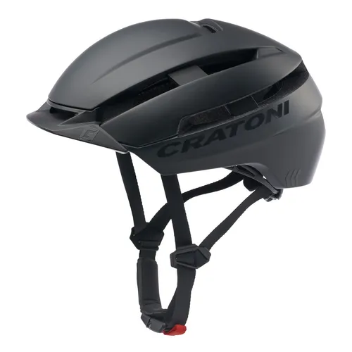 Cratoni C-Loom Unisex Helm, Braun Matt, M - Fahrradhelme mit 9 Belüftungsöffnungen, dreifacher Höhenverstellung und integriertem Visier für optimalen Komfort und Sicherheit beim Fahren.