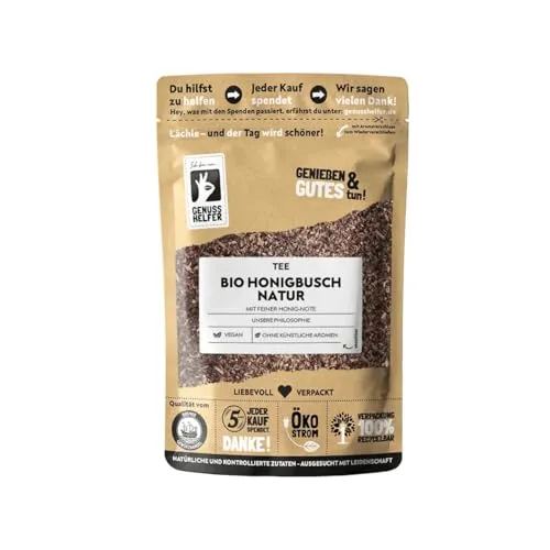 Bremer Gewürzhandel Honigbusch Tee BIO, lose, lecker intensiver Geschmack, für ruhige und genussvolle Momente, 10 x 100g