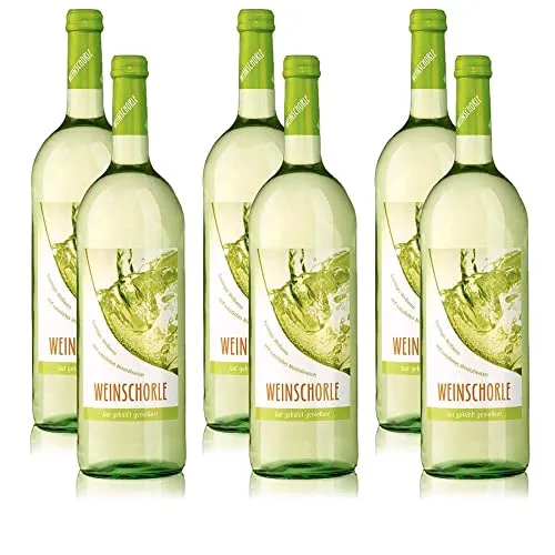 Weinschorle Weiß, sortenreines Weinpaket (6x1,0l) in weiß von VINOX