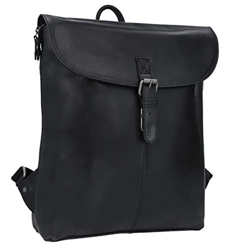 Gusti Leder Cityrucksack Kieran – Eleganter Begleiter - Cityrucksäcke aus 100% Echtleder mit praktischem doppelt gesichertem Hauptfach und breiten Schulterriemen für höchsten Tragekomfort.
