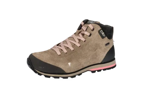 CMP Damen Elettra MID WMN Hiking Shoes WP - Bequeme Trekking-Schuhe in Beige-Pfirsichrosa, 42 EU - Wanderschuhe mit echtem Leder und PFC-freier Imprägnierung, wasserdicht und atmungsaktiv dank Clima Protect Membran. Ideal für lange Wanderungen und Outdoor-Abenteuer.