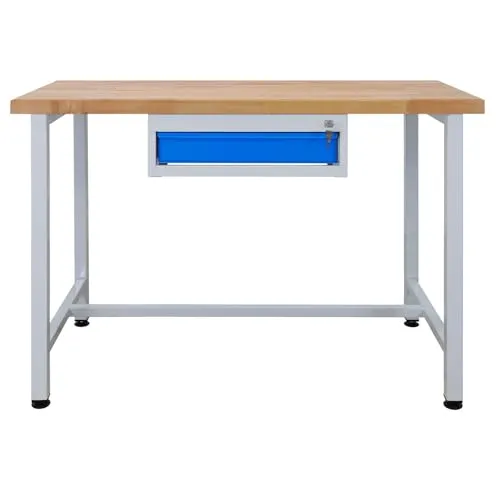 ADB Werkbank 1200x600x840mm Werktisch Packtisch mit 1 Schublade