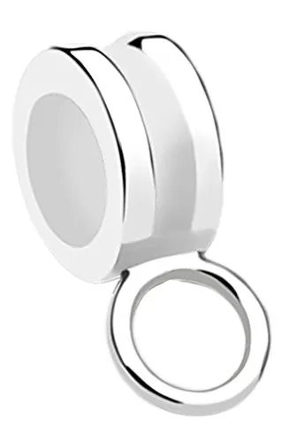 Charmträger Bead Anhänger Rund hochglänzend aus 925 Sterling Silber - Bead Charms für Damen, handgearbeitet aus hochwertigem 925 Sterling Silber, ideal für alle gängigen Armbänder und Halsketten, perfekt als Geschenk für besondere Anlässe.