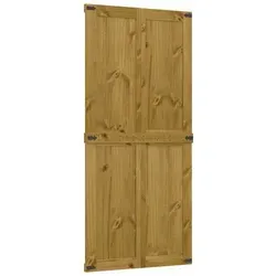 vidaXL Scheunentür Corona Honigbraun 90 x 210 cm aus Kiefernholz - Elegante Schiebetür aus robustem Kiefernholz für jeden Innenraum. Mit platzsparendem Design und sanftem Gleitsystem sorgt sie für eine stilvolle Abgrenzung zwischen Räumen. Ideal für moderne Wohnkonzepte.