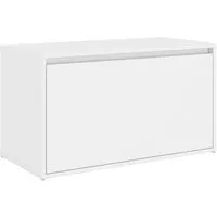 Sitzbank Schuhbank Flurbank 80cm - Praktische Sitztruhe und Schuhschrank in Sonoma-Eiche, ideal für Flur oder Wohnzimmer. Bietet Stauraum und stilvolles Design im 1950er Stil.