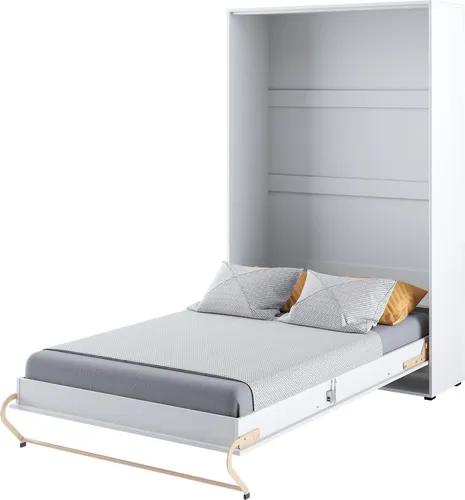 Schrankbett 120 x 200 Vertikal CP-02 Weiß Hochglanz - LENART CONCEPT PRO - Das Schrankbett LENART CONCEPT PRO verwandelt jeden Raum in ein komfortables Schlafzimmer. Mit stabiler Konstruktion und ergonomischem Lattenrost bietet es höchsten Schlafkomfort und spart Platz.
