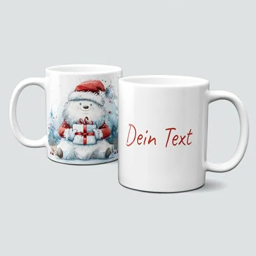 online-hut - Tasse - Kaffeebecher - Weihnachtstasse - Wintertasse - Weihnachten - xmas - Winter - Geschenkidee - Christmas - Yeti - Namenstasse - Personalisiert - LT-1485