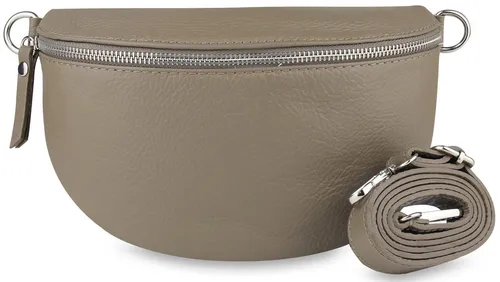 Fomax Umhängetasche Damen aus Echtleder, Made in Italy, mit verstellbarem Schulterriemen