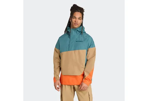 adidas Terrex Herren Xploric 2.5 Layer Climaproof Anorak in grün von adidas