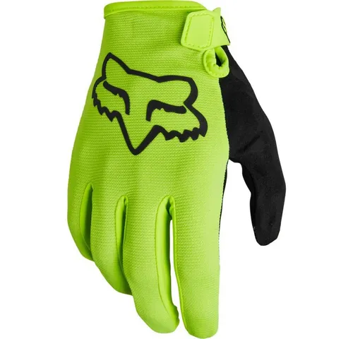 Fox Racing Youth Ranger Glove - Neon Gelb - Motorradhandschuhe für Jugendliche mit Touchscreen-Kompatibilität und sicherem Halt, ideal für Mountainbiking mit Kindern.