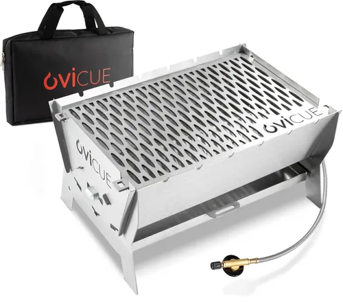 Produktbild ovicue mobiler Gasgrill Gr. L aus Edelstahl