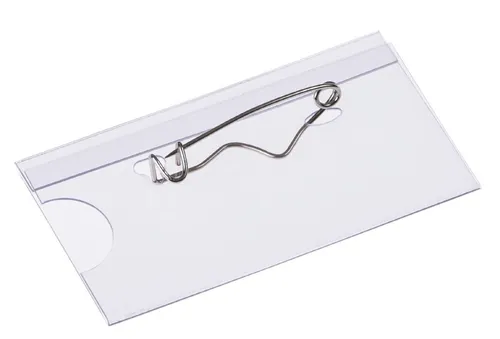 EUROPEL Namensschild mit Wellennadel 75 x 40 mm 24 Stück in weiß von EUROPEL