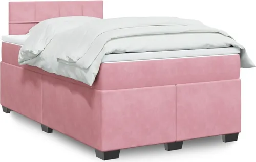 Maison Exclusive Boxspringbett Rosa 120x200 cm mit Matratze