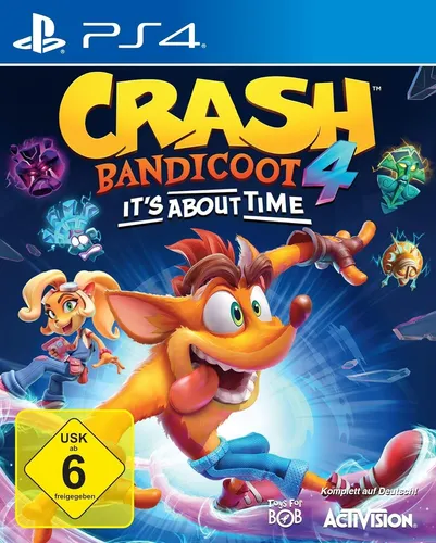 Crash Bandicoot 4 It's About Time - PS4 [EU Version] - Actionreiche Plattformspiel mit Quantum-Masken, spiele als Crash, Coco und mehr. Entdecke alternative Zeitstrahlen und genieße den Spaß im Multiplayer-Modus!