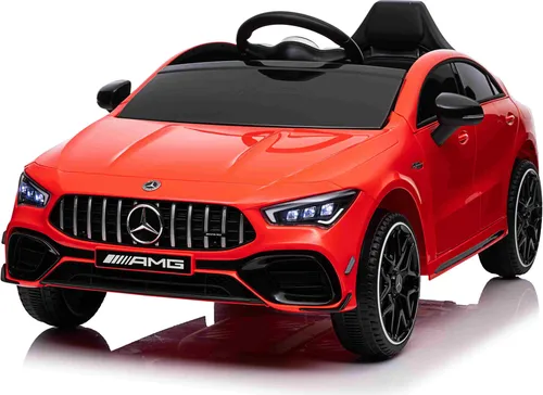 Mercedes-Benz CLA 45s AMG Kinderfahrzeug – Elektroauto für kleine Autofans - Lizenziertes Kinderauto mit sportlichem Design und 12V Akku. Fährt bis zu 7 km/h und bietet über 1 Std. Fahrzeit. Musik, Licht und Fernbedienung sorgen für ein realistisches Fahrerlebnis!