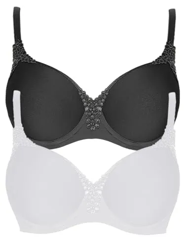 VIANIA! 2er Pack Spacer Bügel BH Carola 151414 Gr. 90 C in Volcano-Weiss