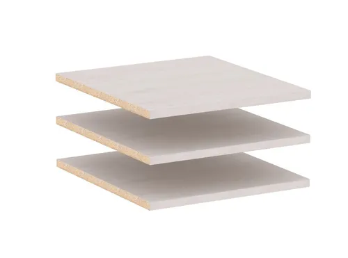 WIEMANN Einlegeboden 3er Set 47,5 cm in Treeline - Kleiderschrank Zubehör, ideal zur individuellen Gestaltung Ihres Schlafzimmers mit 3 stabilen Regalfächern für bis zu 20 kg pro Fach.