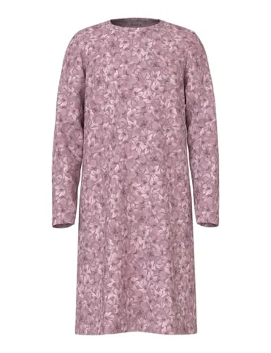 Nkfnightgown Ls Mauve Flower Noos