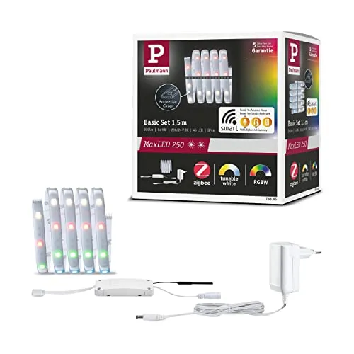 Paulmann MaxLED 250 LED Strip Smart Home Zigbee RGBW 1,5m in silber von Paulmann