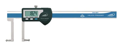 Helios Preisser Digitaler Universal-Messschieber 150 mm IP67 - Messschieber mit IP67 Schutz, ideal für präzise Messungen in feuchten Umgebungen und mit praktischer Ein-/Ausschaltung.
