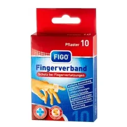 FIGO Fingerverband, 10er Pack 10024 , Maße: 12 cm x 2 cm