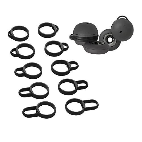kwmobile 5X Ohrbügel kompatibel mit Sony Linkbuds WF-L900-5 Größen - Silikon Haken Ohrstöpsel - Bügel für In-Ear Kopfhörer - Schwarz
