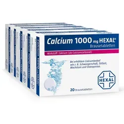 Calcium 1000 mg HEXAL - 100 Brausetabletten, rezeptfrei und ideal zur Unterstützung der Knochengesundheit