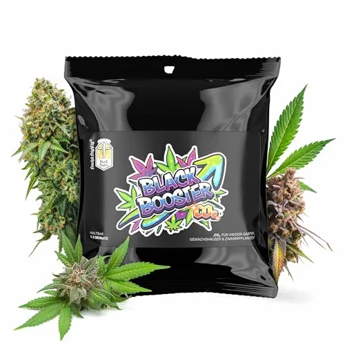 Hoch & Highlig Black Booster CO2-Beutel für Pflanzen – Natürliche CO2-Quelle für Indoor-Grow, Zimmerpflanzen & Gewächshaus